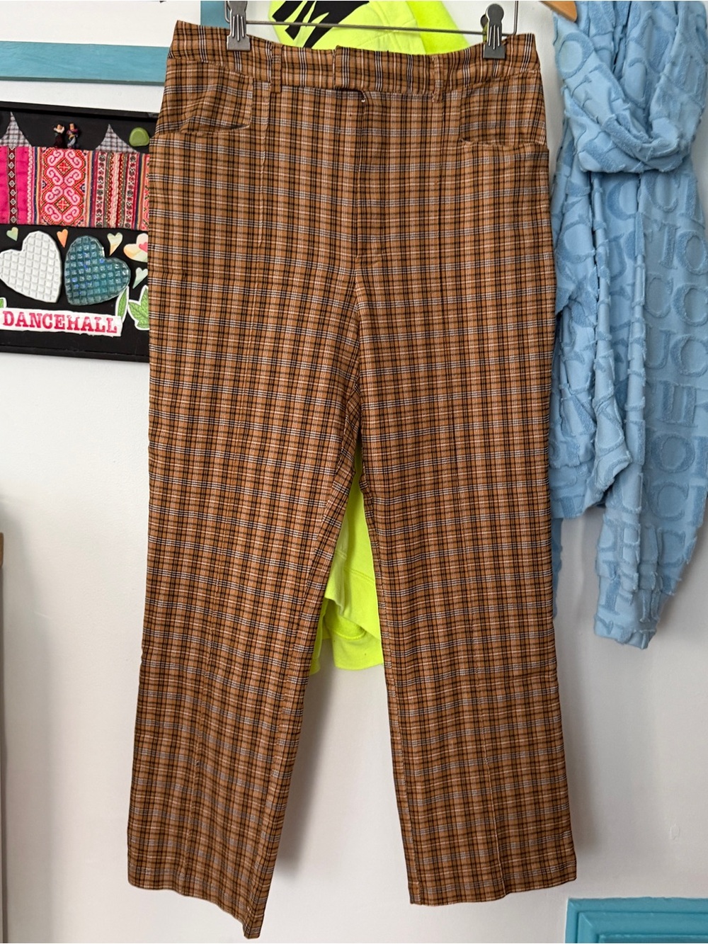 Urban Outfitters Pants Mensy Plaid Straight Leg Trouser